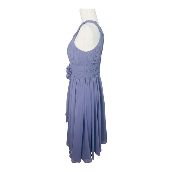 Mori Lee by Madeline Gardner Sleeveless Chiffon DressLilac Size 7/8 Never Worn - Picture 12 of 14